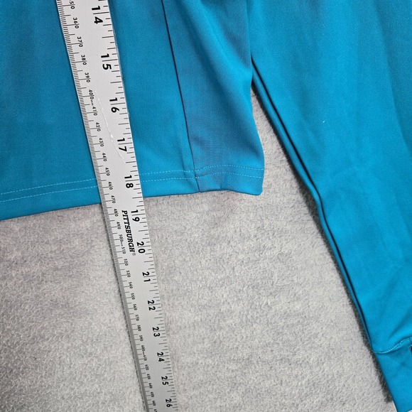 Columbia Women Activewear Top Large Blue Sculpt Training Crop Shirt NWT - Picture 6 of 12